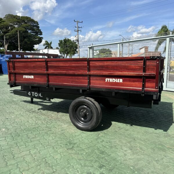 CARRETA AGRÍCOLA BASCULANTE COM CAPACIDADE DE 4 TON 1 EIXO - Image 3